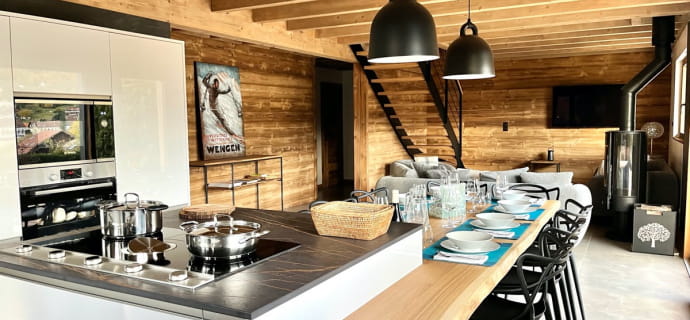 Chalet les Roitelets - fully equipped kitchen