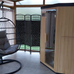 Sauna privata nel giardino d'inverno - Area benessere