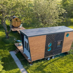 Ô p'tit nid Milie - Belle Tiny House grand confort avec sauna tonneau et terrasse xxl - Vosges (Gérardmer, La Bresse, Ventron, le Val d'Ajol, Remiremont)