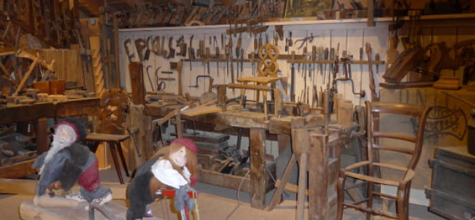 Musée des métiers du bois : Visite in famiglia