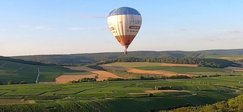Flug im Heißluftballon - Champagne Cuillier
